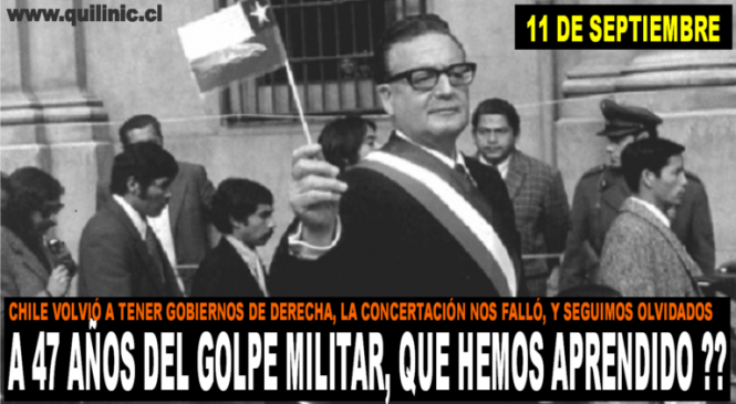 A 47 años del Golpe Militar, que hemos aprendido ??